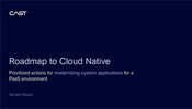 Roadmap to cloud native – Sample report