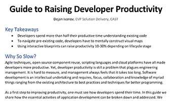 Raising Developer Productivity - Practical Guide