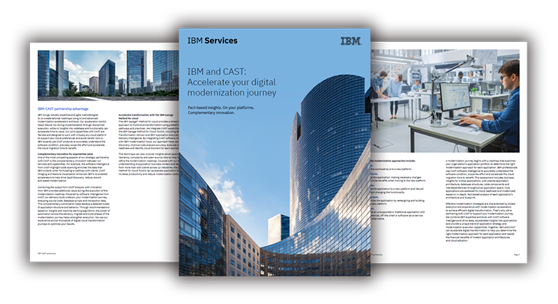 IBM and CAST: Accelerate your digital modernization journey