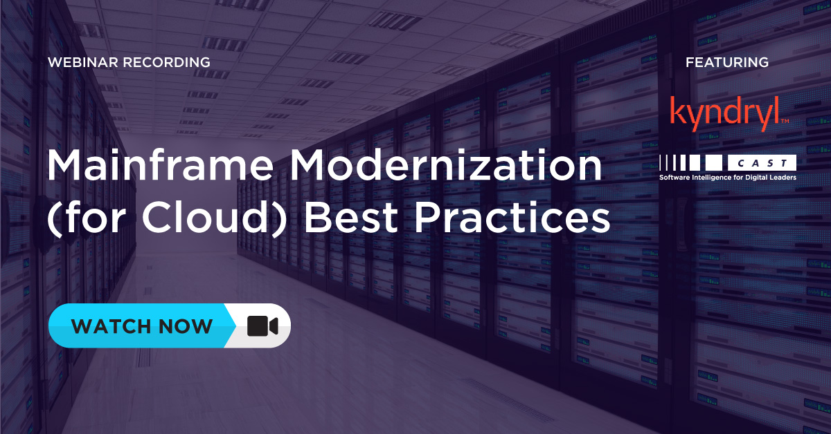 Mainframe Modernization (for Cloud) Best Practices - Webinar