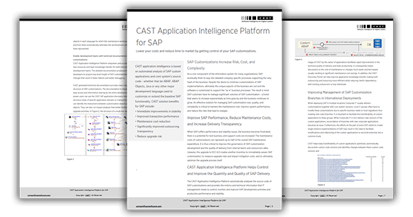 CAST Application Intelligence Platform for SAP
