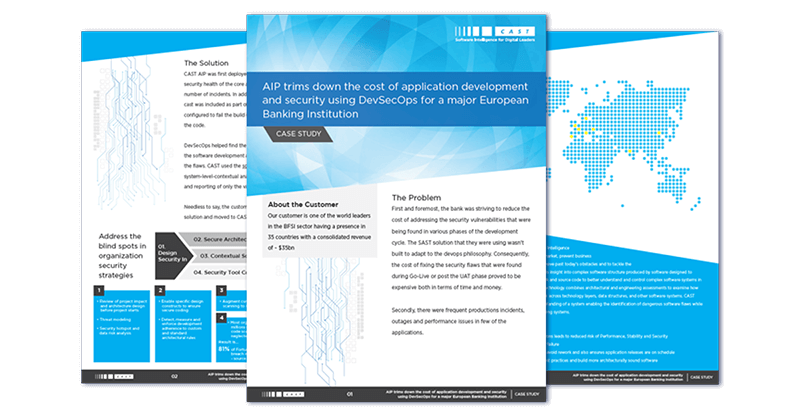 AIP trims down the cost of application development and security using DevSecOps for a major European Banking Institution