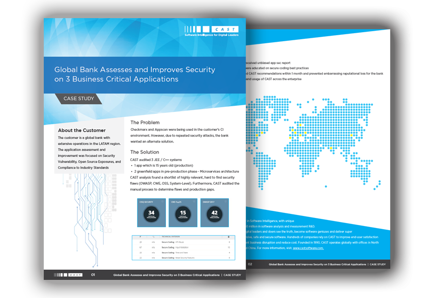 Global Bank Security Assessment by CAST